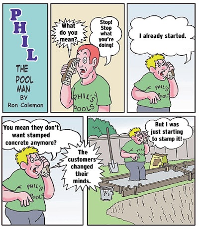 cartoon of Phil The Pool Man - winner