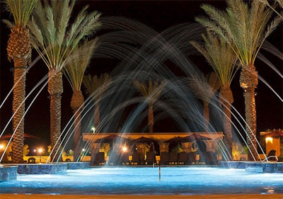 Photo of a fountain at the Casino Del Sol Resort. Photo and video (below) by/courtesy of Scott Palamar.