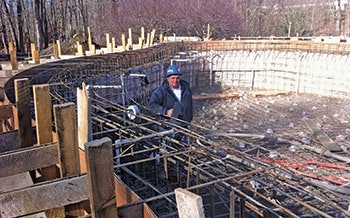 photo of swimming pool construction