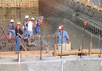 photo of swimming pool construction