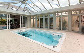 photo of an Endless Pool installation
