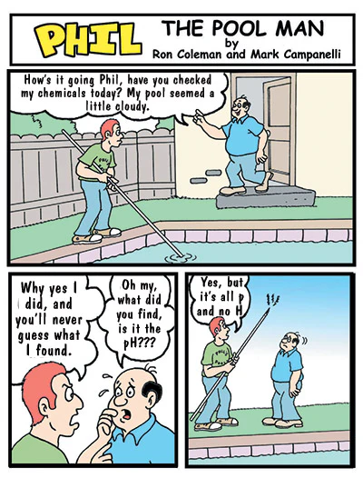 cartoon of Phil The Pool Man - winner