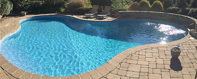 LOOP-LOC's PearlEssence liners creates the look of tile through vinyl liner. Photo courtesy of LOOP-LOC.