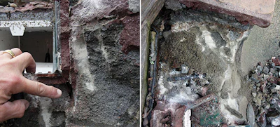 2. As we remove more leak-compromised material and go deeper, we can see that the crack transmits all the way through the shell, causing the leak. The area around the crack is compromised as well. (Photos by Steve Swanson) - Click to enlarge