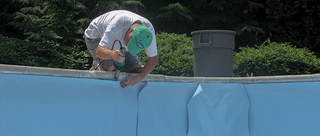 The installation process may be speedy, but it requires training and skill to ensure a surface that will withstand use, abuse and the rigors of time. (Courtesy of Membrane Concepts)