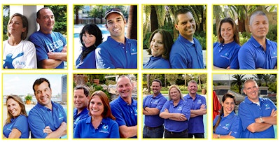 Past winners of Pleatco's Perfect Pool Guy/Gal contest.
