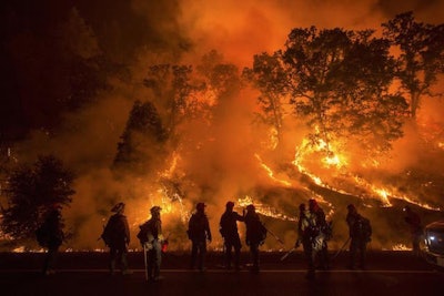 The Valley Fire. Photo by Noah Berger.