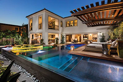 Category: Concrete, Vanishing Edge (600 sq. ft. or less) By: Splash Pools & Construction, Chino, Calif.