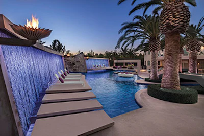 Category: Concrete, Freeform (601 sq. ft. or more) By: Red Rock Pools & Spas, Gilbert, Ariz.