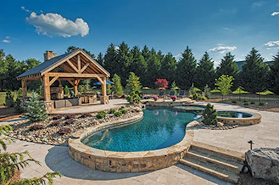 Category: Concrete, Freeform (600 sq. ft. or less) By: Selective Designs, Peachtree City, Ga.