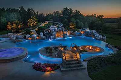 Category: Concrete, Freeform (601 sq. ft. or more) By Platinum Pools (CBP), Wheeling, Ill.