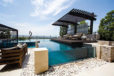 Category: Concrete, Vanishing Edge (601 sq. ft. or more) By: Splash Pools and Construction, Chino, Calif.