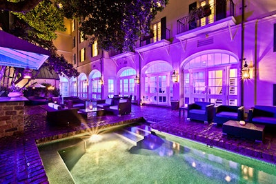 This pool can be found at New Orleans’ Hotel Le Marais. Project by Aqua Pool Renovations, New Orleans, La.
