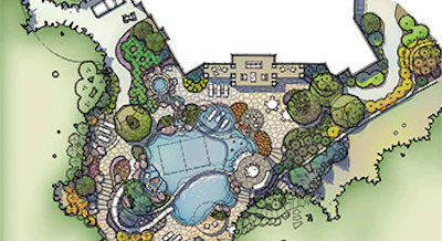 Another example of Kraisinger's design process, which starts with a hand drawing.