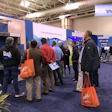 Attendees check out The Wall.
