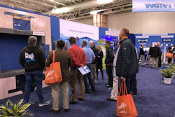 Attendees check out The Wall.