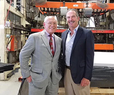 Congressman Paul Tonko (NY-20) visiting APSP Water Conservation Coalition member Mark Laven, CEO of Latham Pool Products, Inc. Latham, NY