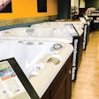 A look inside the showroom at AJ Spa & Hot Tubs. AJ Spa boasts an 8,000 square-foot showroom with four spa lines: Sundance Spas, Signature Spas, Nordic Spas and Life’s Great.