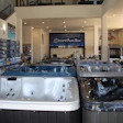 The showroom floor in Secard Pool's new flagship superstore.