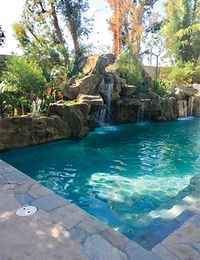 AFTER: Our renovation projects go well beyond simply replacing the plaster, coping and deck material and often include significant changes to the pool shell and surrounding structures. (Photos courtesy of Ultimate Water Creations)