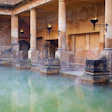 The Great Bath, part of the Roman baths in the U.K.