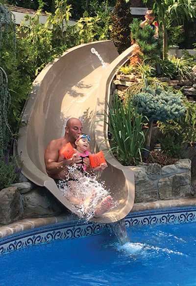Whether the design is simple or complex, slides add an element of fun and family togetherness.