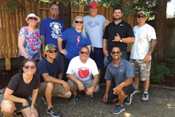 The volunteers who came together to help the Sigal family.