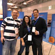 (L to R) John Updike II, vice president, John’s Pool Supply; Barbi Brown, retail manager, John’s Pool Supplies; and Jim Kadar, Lonza.