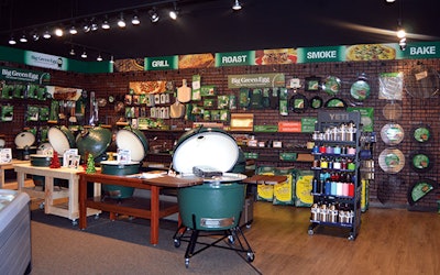 Georgia Spa Company’s EGG display drew the attention of Big Green Egg corporate.