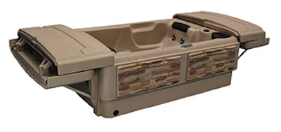 Tuff Spas' unique cover system appeals to former hot tub owners who struggled with waterlogged covers.