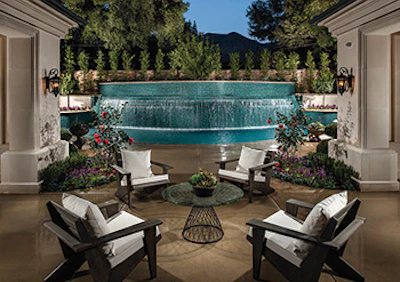 Category: Concrete, Vanishing Edge (601 sq. ft. or more) By: California Pools, San Clemente, Calif. (Click to enlarge)