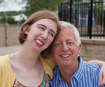 Morgan Hartman and her father, Gordon.