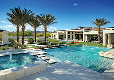 Category: Concrete, Vanishing Edge (601 sq. ft. or more) By: Presidential Pools, Spas & Patios, Gilbert, Ariz. (Click to enlarge)