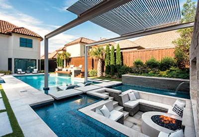 Category: Concrete, Geometric (600 sq. ft. or less) By: Pool Environments, Plano, Texas (Click to enlarge)