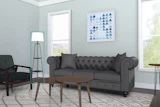 A sample living room in Amazon Showroom.
