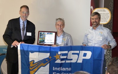 Thursday Pools is awarded an Environmental Stewardship Award for its commitment to continual environmental improvement.