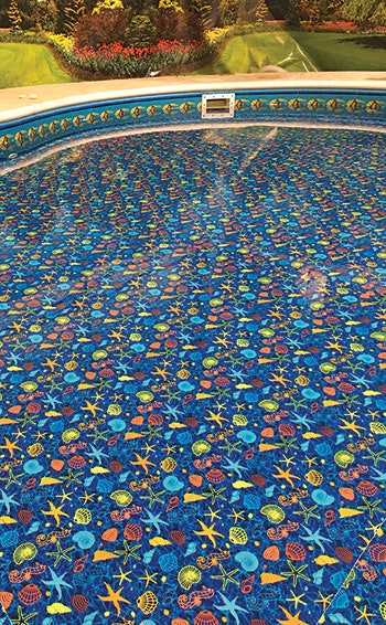 The Sunfish Tile/Seafloor Floor print.