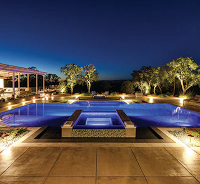 Category: Concrete, Vanishing Edge (601 sq. ft. or more) By: Cosgrove Custom Pools, Loomis, Calif.