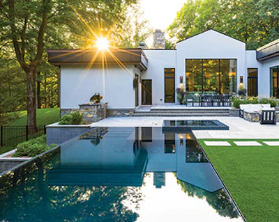 Category: Concrete, Vanishing Edge (600 sq. ft. or less) By: Thomas Flint Landscape Design & Development, Waldwick, N.J.
