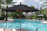 The Sunny Baker San Marco umbrella from Fiberlite Umbrellas is made of woodgrain fiberglass and is available in a number of colors.