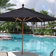The Sunny Baker San Marco umbrella from Fiberlite Umbrellas is made of woodgrain fiberglass and is available in a number of colors.