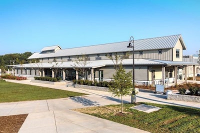 The Davis Event Center at the N.C. Mountain State Fair, which housed the hot tub display suspected of causing the Legionella outbreak.