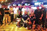 The San Diego chapter of PHTA held its first local meeting of WAVE Young Professionals Network on Aug. 1, drawing 12 participants to a bowling outing. They included: (kneeling, left to right) Matt Vedenoff, Clear Expectations Pools; Dustin Anderson, Precision Aquatics; Joey Busic, Precision Aquatics; (standing, left to right) Daniel Nicholas, Jandy; Paul Cubbison, Diamond Pool & Spa Care; Soly Thomson, Phenomepool; Dan Schreiber, H20 So Clean Pool & Spa Services; Robert Swank, Precision Aquatics; Travis Hetzner, Oreq; Donny Rocovits, Precision Aquatics; Jeff Simon, Portside Pool & Spa; and Terry Clason, Coral Pool and Spa.
