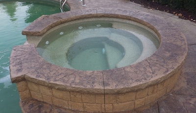 All photos courtesy of Stamped Concrete Specialists/Blue Hawaiian Pools