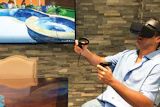 Vritual reality offers an immersive design experience and can place customers right in their very own backyards.