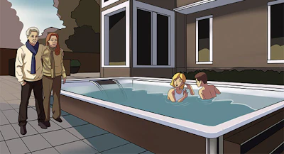 A couple decided it was time to splurge on a hot tub and swim spa, which was a welcoming reason for their family to spend time together. See story: Patio Pleasures Pools & Spas