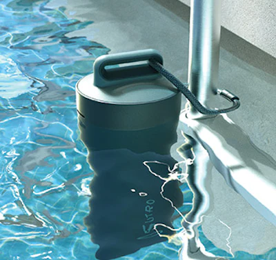 Sutro's in-pool unit measures pH, free chlorine, alkalinity and temperature using the same process as traditional water test kits. (Photo courtesy Sutro)