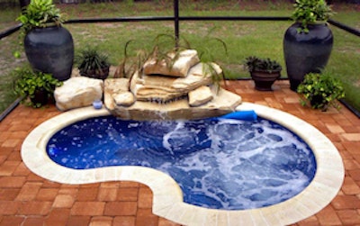 Rico Rock Tx 2 Step Compact Spa Waterfall 1080x675