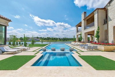 Category: TRADITIONAL By: Claffey Pools, Southlake, Texas