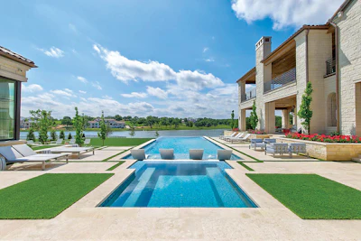 Category: TRADITIONAL By: Claffey Pools, Southlake, Texas